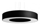 Żyrandol Sollux Ligthing Saturno 50 Slim, круглий, 50x50cm, E27 5x60W, чорний/білий