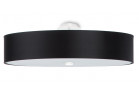 Plafon Sollux Ligthing Skala 60, круглий, 60x60cm, E27 5x60W, чорний/білий