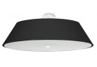 Plafon Sollux Ligthing Vega 70, круглий, 70x70cm, E27 5x60W, чорний/білий