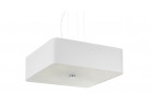 Żyrandol Sollux Ligthing Lokko 1, квадратний, 45x45cm, E27 5x60W, білий