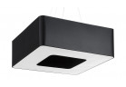 Żyrandol Sollux Ligthing Urano 60, квадратний, 60x60cm, E27 8x60W, чорний/білий