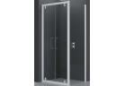 Двері душові Novellini Rose Rosse B 84-90 cm двостулкові до стінки чи в нішу, profil хром, прозоре скло