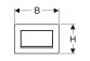 Кнопка спуску Geberit Sigma30 1M, przedni, złocony
