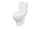 Kompakt WC 674 Cersanit Moduo CleanOn, bezkołnierzowa раковина, 64,5x35,6cm, сидіння slim wrap з мікроліфтом, злив горизонтальний, doprowadzenie wody od boku, білий
