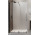 Двері розсувні walk-in Radaway Furo Black, ліве, з стінкою, 140x200cm, скло прозоре, profil чорний