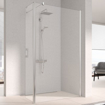 Душова стінка Kermi Walk-in XS FREE 120cm плавно підлогова з стінними опорами