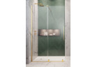 Двері розсувні walk-in Radaway Furo Gold, ліве, з стінкою, 150x200cm, скло прозоре, profil золотий