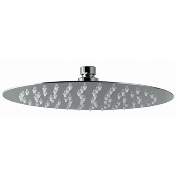 Верхній душ Vema Tiber Steel, ultraslim, 25cm, кругла, нержавіюча сталь inox