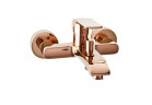 Однорычажный для ванны Valvex Aurora Rose Gold, на стінку, 2 виходи wody, rose gold