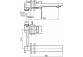 Змішувач для умивальника Valvex Loft, підлогова, висота 270mm, кран 165mm, без пробки, хром