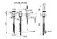 Змішувач для ванни на 4 отвори Gessi Anello, підлогова, 2 виходи wody, душовий комплект, хром