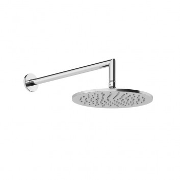 Верхній душ Gessi Anello, кругла, 218mm, regulowana, з тримачем ściennym 343mm, хром