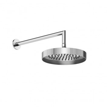 Верхній душ Gessi Anello, кругла, 218mm, regulowana, з тримачем ściennym 343mm, хром