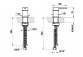 Змішувач раковинний Gessi Flessa, підлоговий, хромована сталь