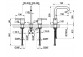 Змішувач для раковини на 3 отвори Gessi Cesello, підлогова, висота 273mm, без пробки, хромована сталь