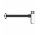 Сифон раковинний Gessi, 1 1/4", квадратний, Black Metal Brushed PVD