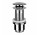Клапан click-clack Gessi, раковинний, без переливу, Black Metal Brushed PVD