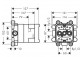 Комплект головний Axor ShowerSolutions, dla deszczownicy з тримачем ściennym 2jet