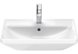 Навісний умивальник Duravit D-Neo, 55x44cm, z переливом, отвір для змішувача, біла