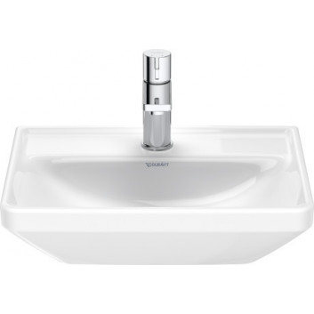 Навісний умивальник Duravit D-Neo, 60x44cm, z переливом, отвір для змішувача, біла