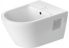 Навісне біде Duravit D-Neo, 54x37cm, z переливом, отвір для змішувача білий