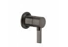 Змішувач душовий Gessi Inciso, настінний, 1 wyjście wody, element на стіну, Black Metal Brushed PVD