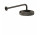 Верхній душ Gessi Inciso, діаметр 218mm, тримач настінні 389mm, aged bronze
