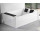 Кутова ванна з гідромасажем Novellini Divina Dual Natural Air, 190x140cm, монтаж з правої сторони, зі стелажем, змішувач z funkcją napełniana przez переливання, каскадний злив, без корпусу, білий глянець
