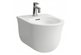 Bidet підвісний Laufen The New Classic, 53x37cm, переливання, отвір для змішувача, powłoka LCC, білий