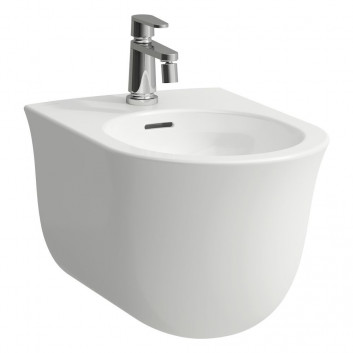 Bidet підвісний Laufen The New Classic, 53x37cm, переливання, отвір для змішувача, білий