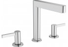 Змішувач для раковини на 3 отвори Hansgrohe Finoris, підлогова, висота 187mm, комплект, набір зливний push-open, хром