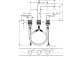 Змішувач для умивальника Hansgrohe Finoris, підлогова, одноважільний, висота 182mm, комплект, набір зливний, хром