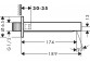 Кран для ванни Hansgrohe Finoris, настінний 174mm, хром