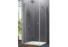 Розпашні двері Huppe Design pure чотирикут., 780x1900mm, універсальні, Anti-Plaque, срібний профіль мат.