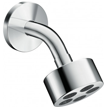 Голівка верхнього душу Hansgrohe Pulsify 105 1jet Green, кругла, 105mm, хром