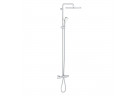 System для ваннидушовий Grohe Tempesta System 250 Cube, на стіну, змішувач термостатичний, 3 виходи wody, хром