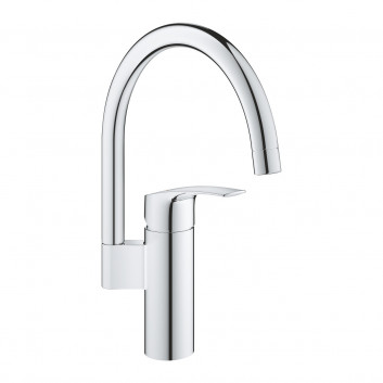 Змішувач для кухонних раковин Grohe Eurosmart, висота 180mm, DN 15, obracana кран 227mm, хром