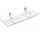 Меблевий умивальник подвійна Villeroy & Boch Subway 3.0, 130x47cm, z переливом, 2 otwory na armaturę, Weiss Alpin CeramicPlus