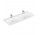 Меблевий умивальник подвійна Villeroy & Boch Subway 3.0, 130x47cm, без переливу, 2 otwory na armaturę, Weiss Alpin CeramicPlus