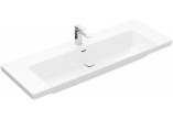 Меблевий умивальник Villeroy & Boch Subway 3.0, 130x47cm, z переливом, otwór na armaturę, Weiss Alpin