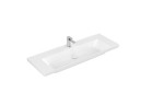 Меблевий умивальник Villeroy & Boch Subway 3.0, 130x47cm, без переливу, otwór na armaturę, Stone White CeramicPlus