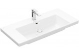 Меблевий умивальник Villeroy & Boch Subway 3.0, 100x47cm, z переливом, otwór na armaturę, Weiss Alpin