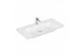 Меблевий умивальник Villeroy & Boch Subway 3.0, 100x47cm, без переливу, otwór na armaturę, Stone White CeramicPlus