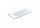 Меблевий умивальник Villeroy & Boch Subway 3.0, 100x47cm, без переливу, без отвору na armaturę, Weiss Alpin