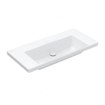 Меблевий умивальник Villeroy & Boch Subway 3.0, 100x47cm, без переливу, otwór na armaturę, Weiss Alpin