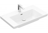 Меблевий умивальник Villeroy & Boch Subway 3.0, 80x47cm, z переливом, otwór na armaturę, Weiss Alpin