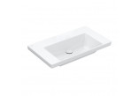 Меблевий умивальник Villeroy & Boch Subway 3.0, 80x47cm, без переливу, без отвору na armaturę, Weiss Alpin