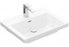 Меблевий умивальник Villeroy & Boch Subway 3.0, 60x47cm, z переливом, otwór na armaturę, шліфований низ, Weiss Alpin