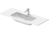 Меблевий умивальник Duravit ME by Starck, 1230x490mm, z переливом, отвір для змішувача, біла