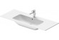 Меблевий умивальник Duravit ME by Starck, 1230x490mm, z переливом, отвір для змішувача, біла